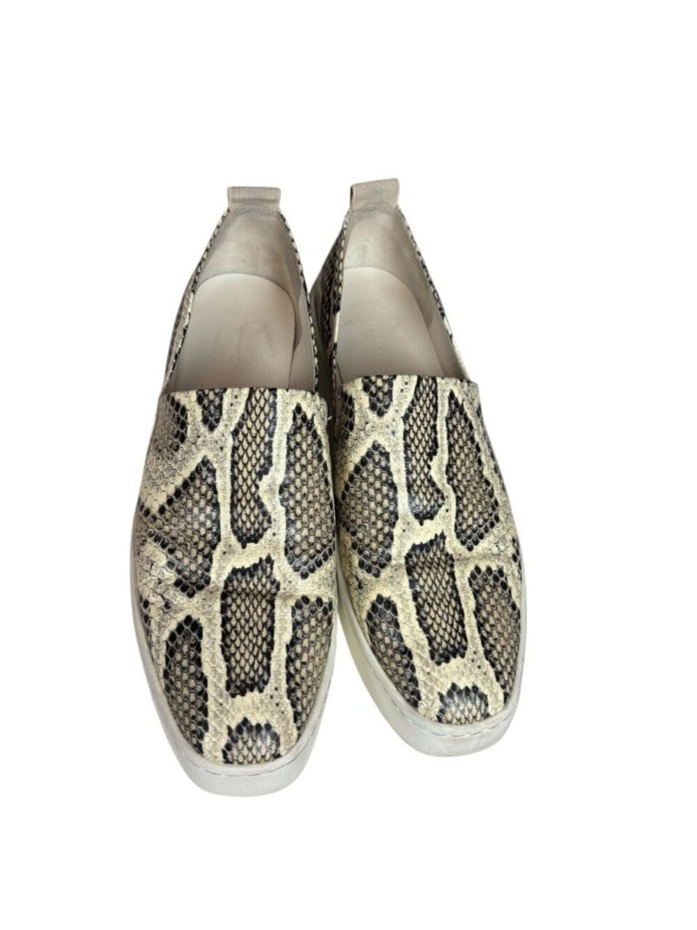 VINCE Size 7 Women’s Snakeskin Slip On Loafer Shoes